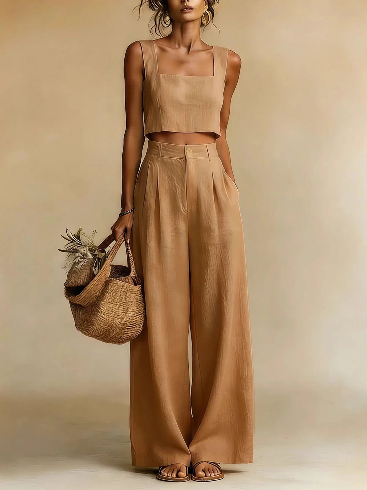 Dorvelli | Women's Two-Piece Set – Peachy Palazzo