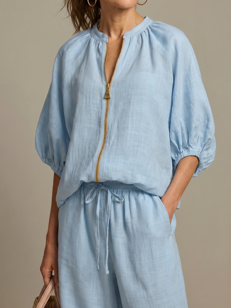 Dorvelli | Women's Two-Piece Set – Zip Front