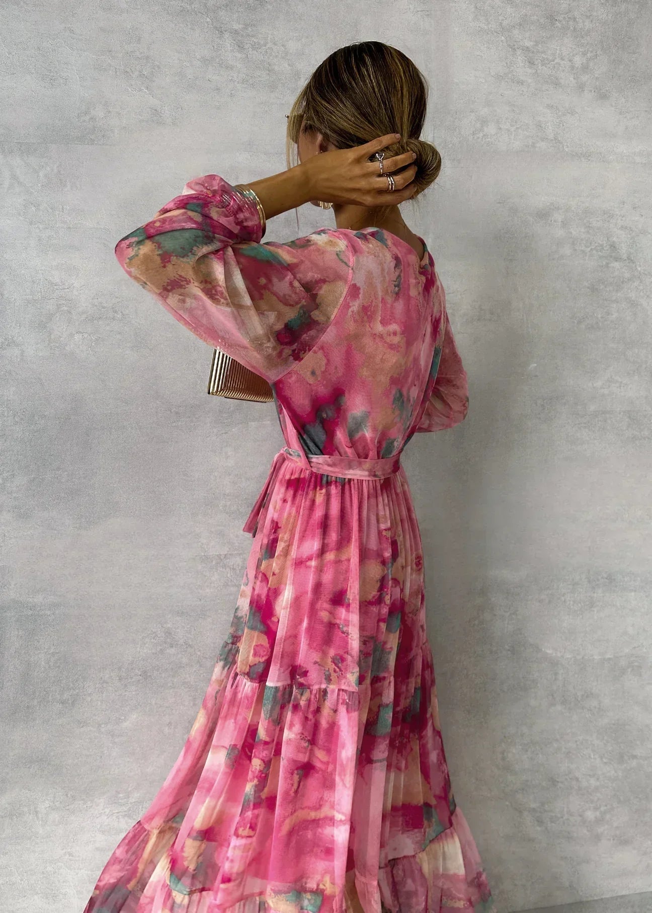 Dorvelli | Women’s Wedding Guest Maxi Dress – Floral Wrap
