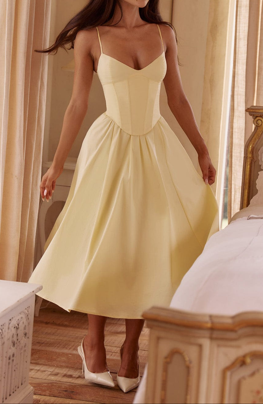 Dorvelli | Women’s Wedding Guest Midi Dress – A-Line