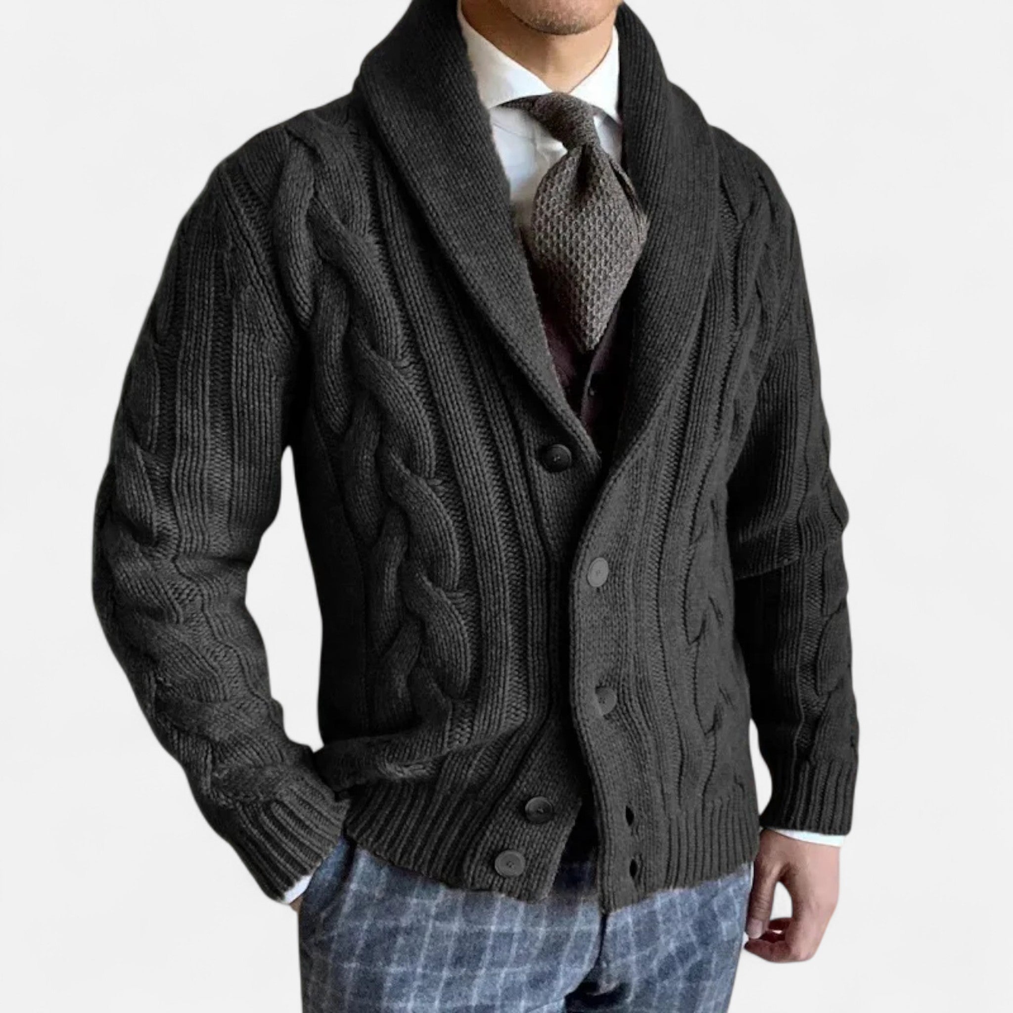 Dorvelli | Men’s Cardigan – Knitted Twist Heritage Style