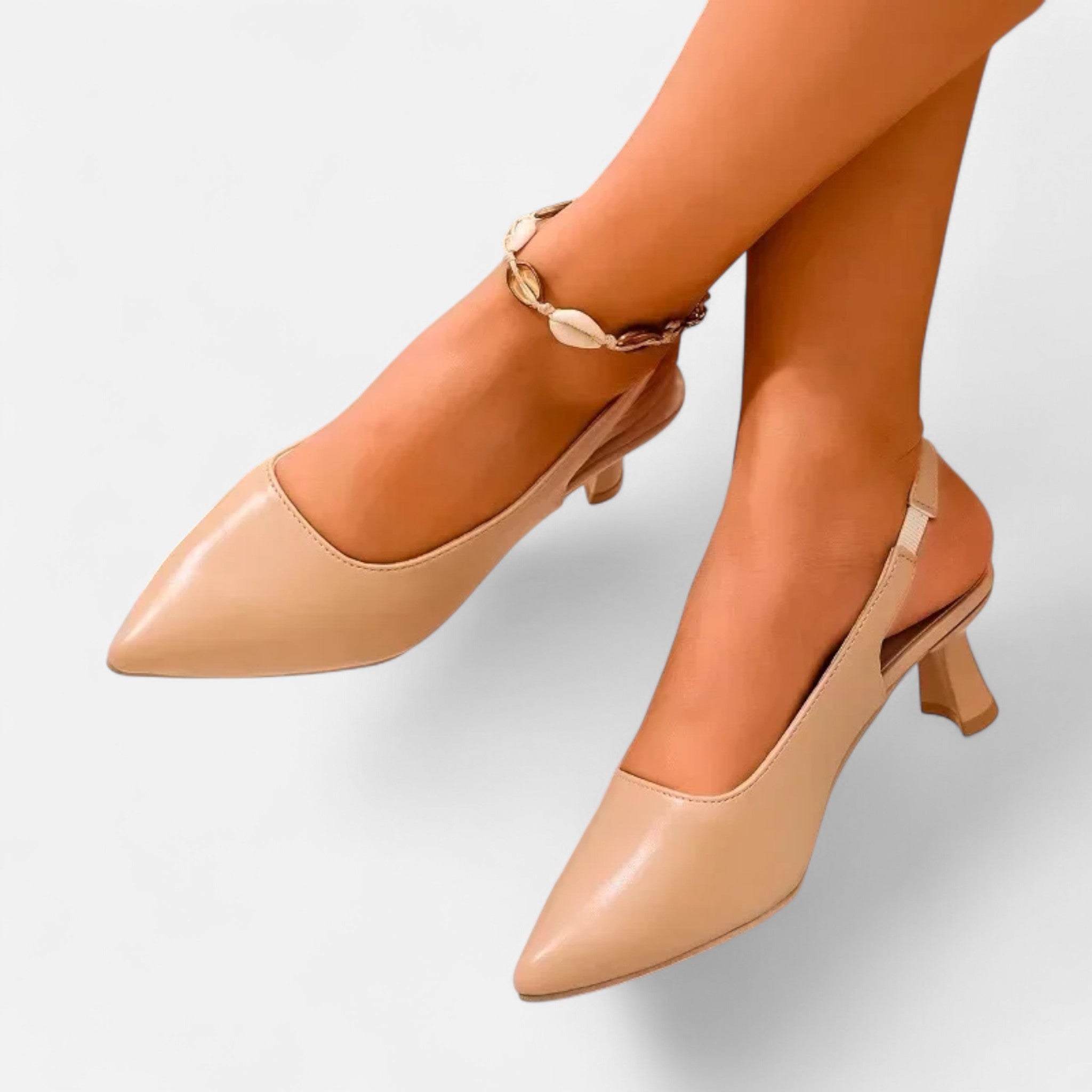 Dorvelli | Women’s Slingbacks – Pointed Toe Thin Heel Elegance