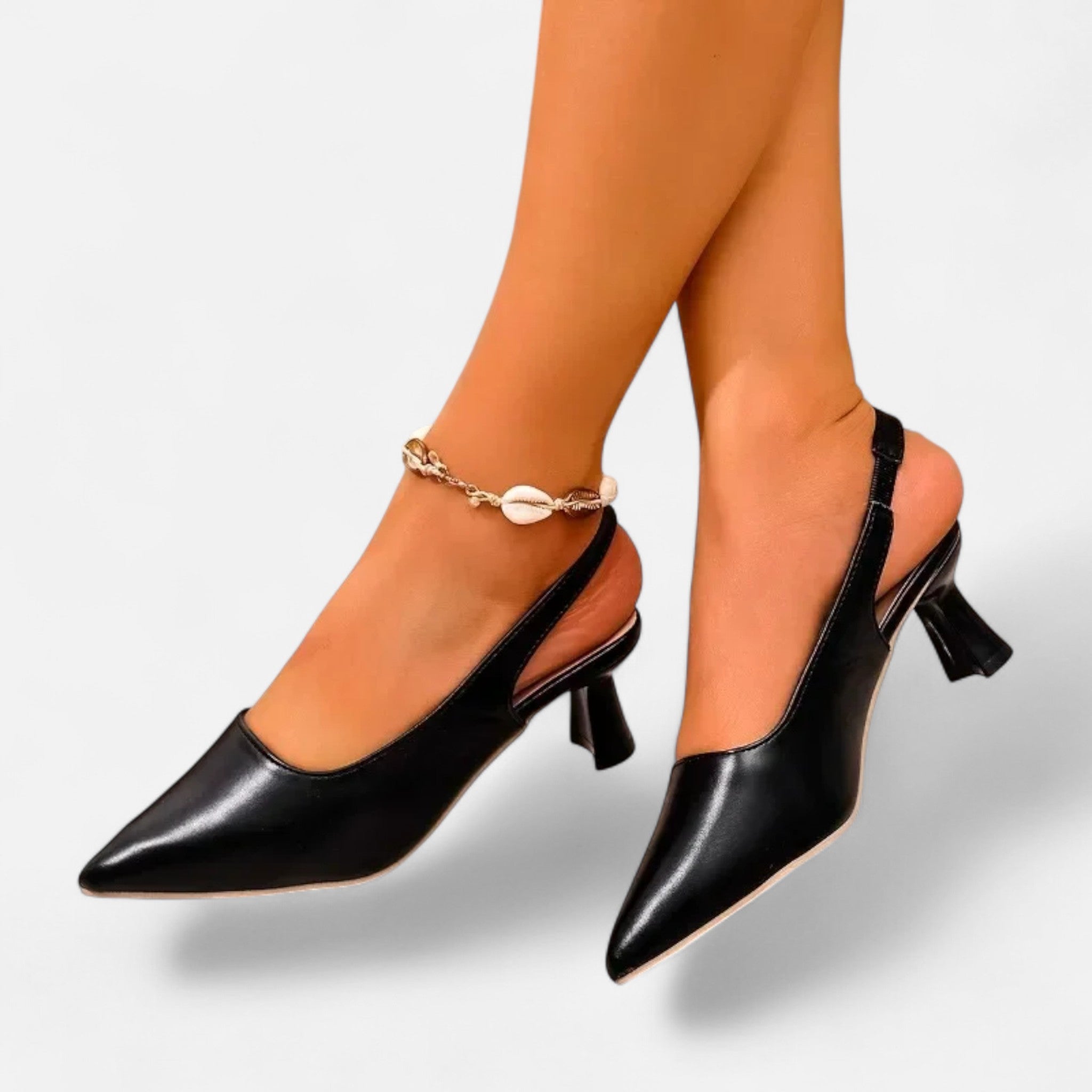 Dorvelli | Women’s Slingbacks – Pointed Toe Thin Heel Elegance