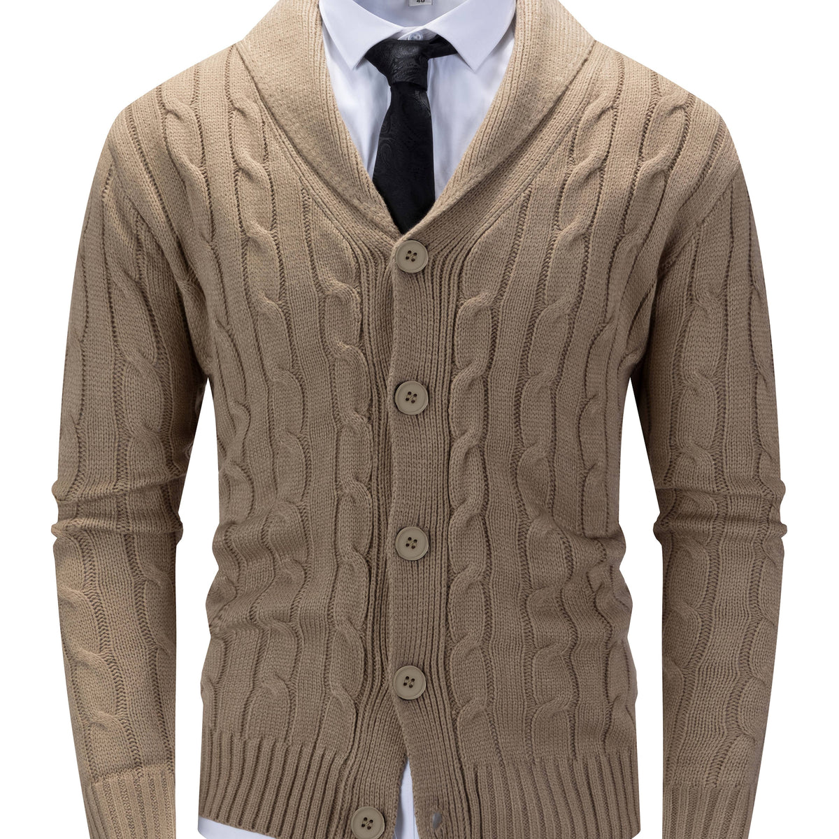 Men's Shawl Collar Cardigan