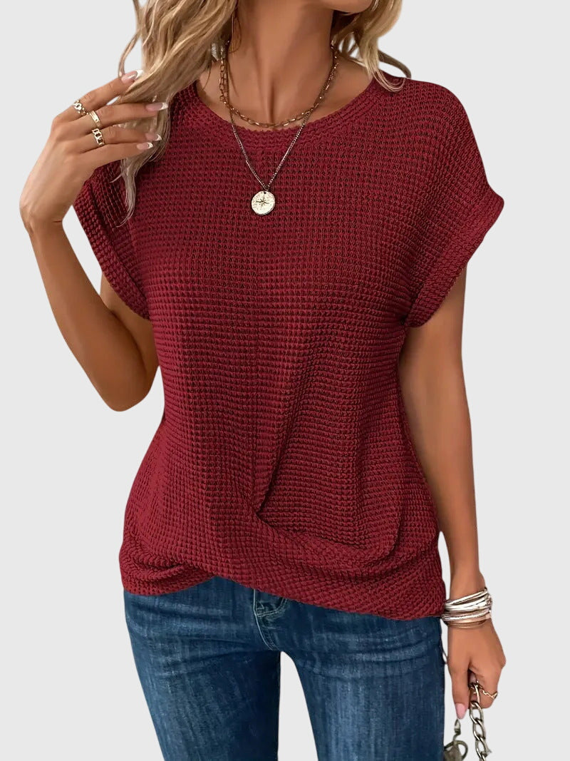 Dorvelli | Women's Blouse – Elegant Crew Neck