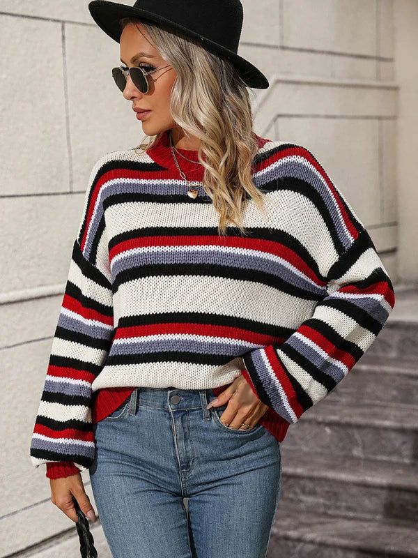Elspeth Knit Oversized Stripe Jumper