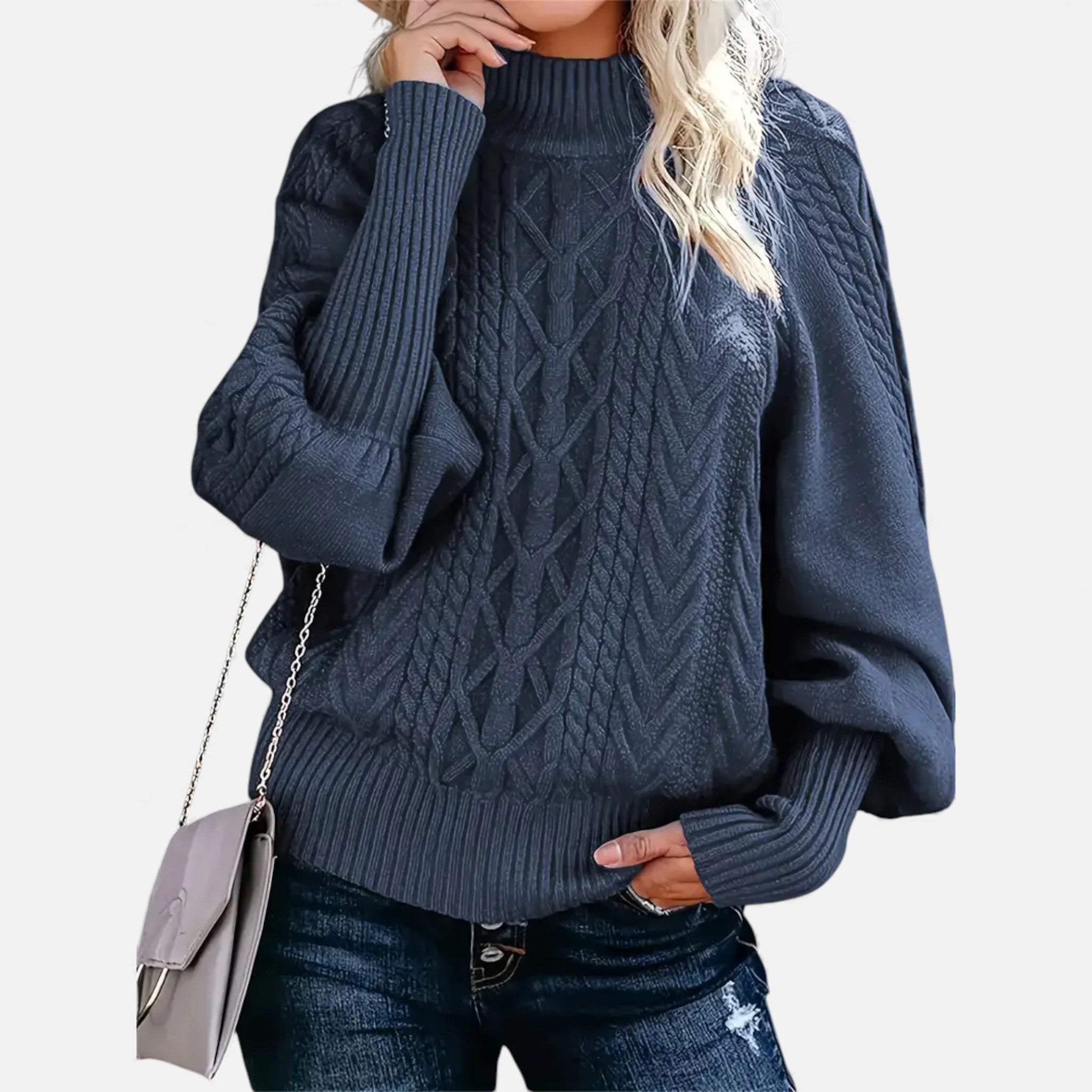 Dorvelli | Women’s Sweater – Elegant High-Neck Knit