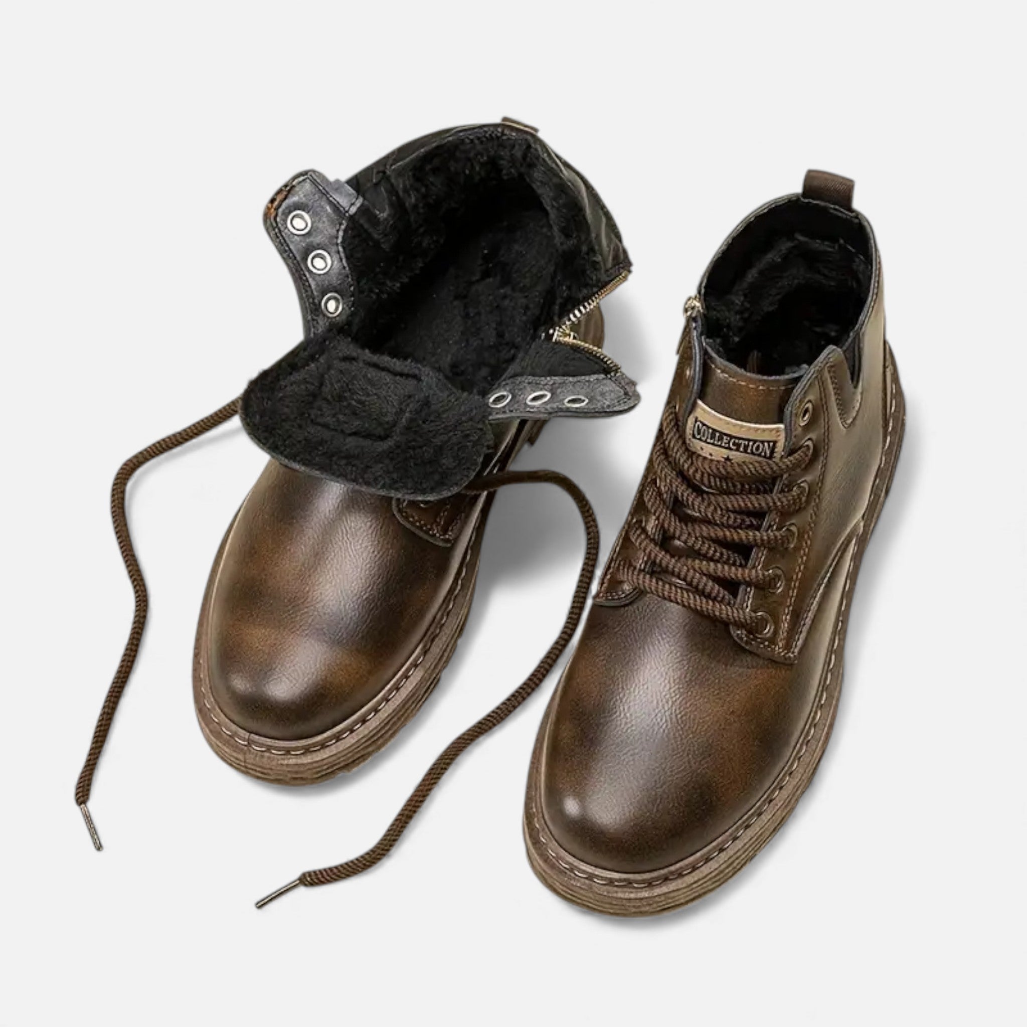 Dorvelli | Men’s Vintage Boots – Classic Short Lace-Up