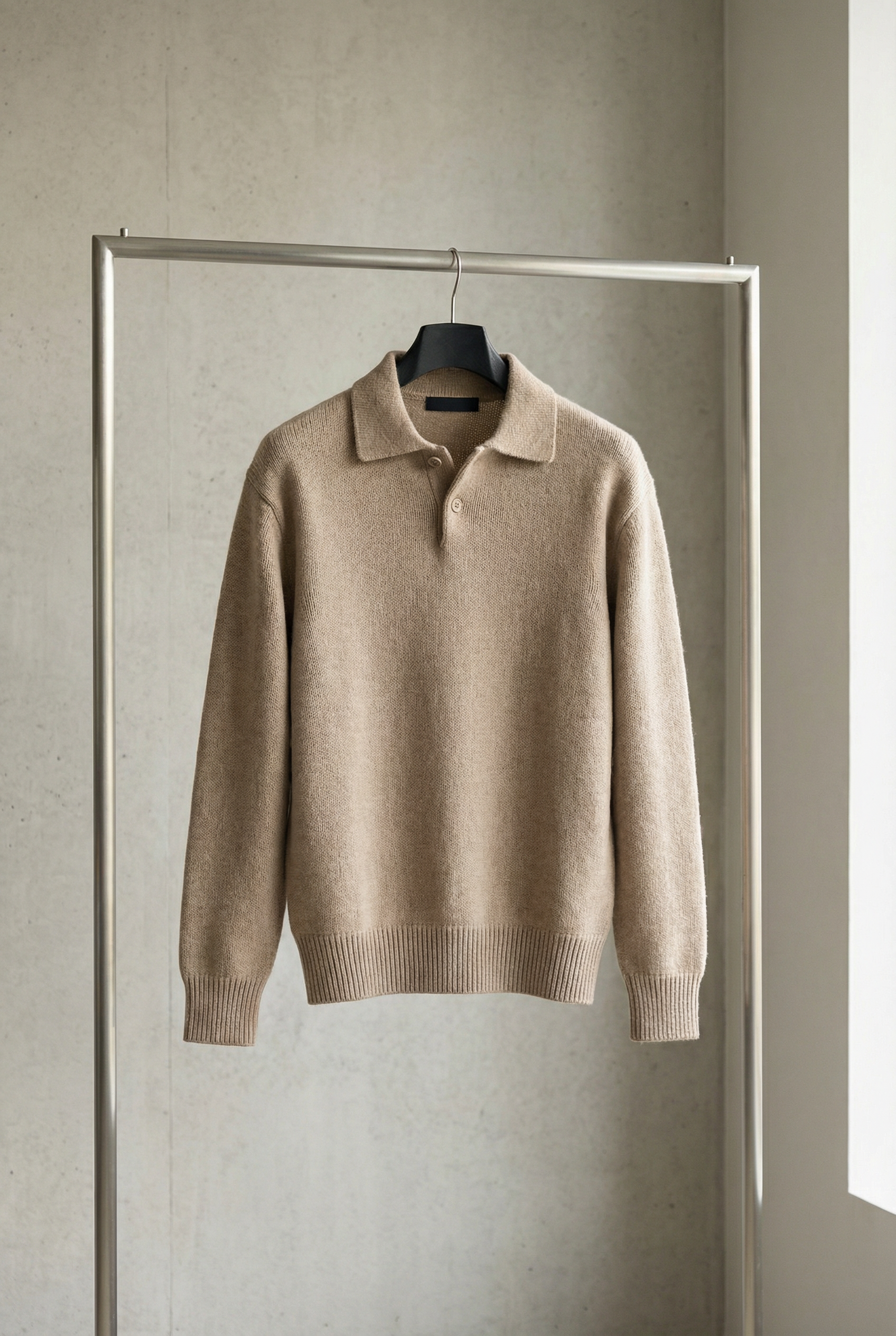 Men’s Knit Polo Jumper