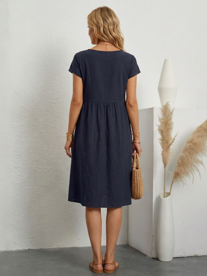 Dorvelli | Women's Midi Dress – Sleeve Pocket