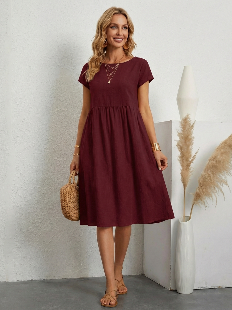 Dorvelli | Women's Midi Dress – Sleeve Pocket