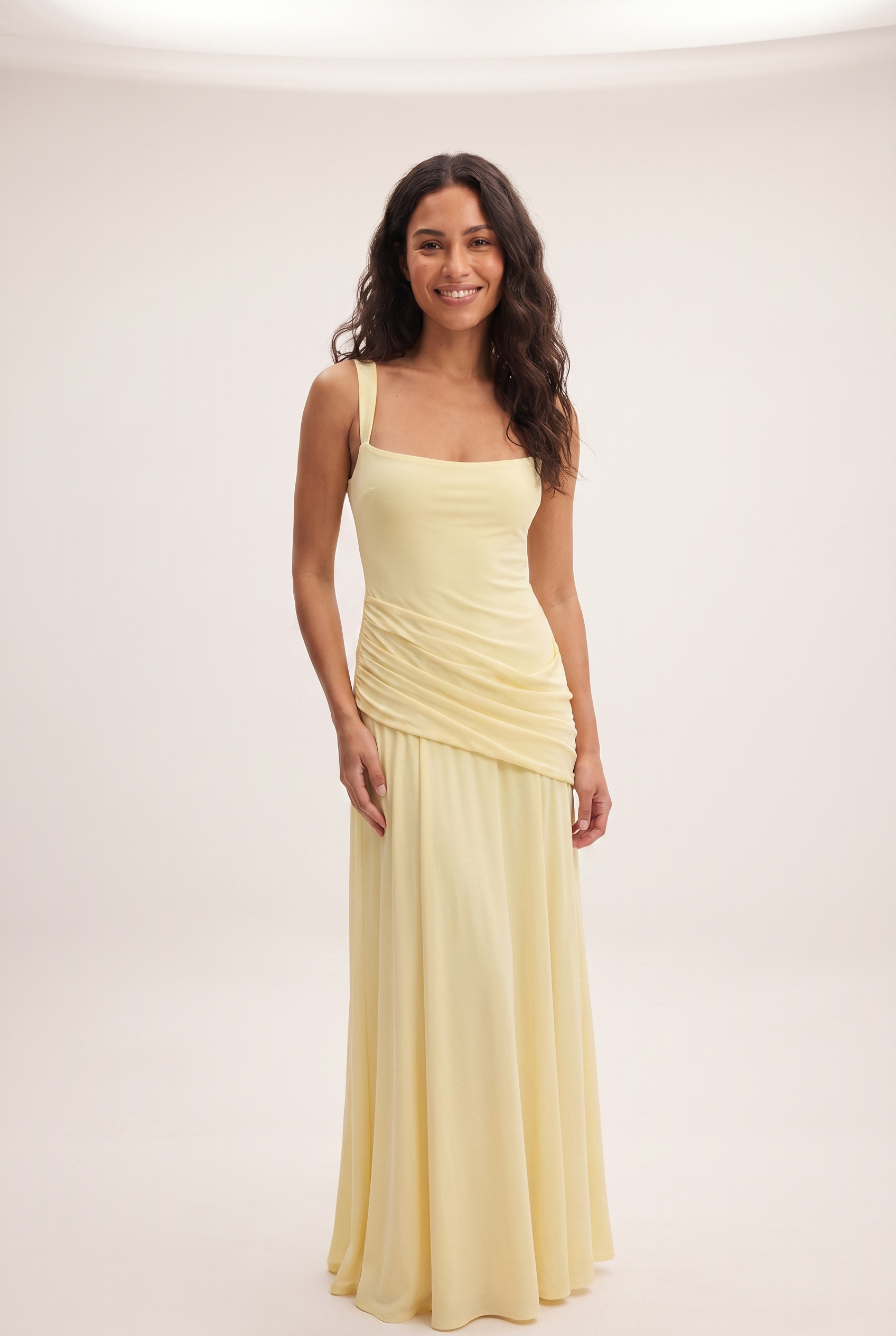 Dorvelli Maxi Dress in Yellow – front