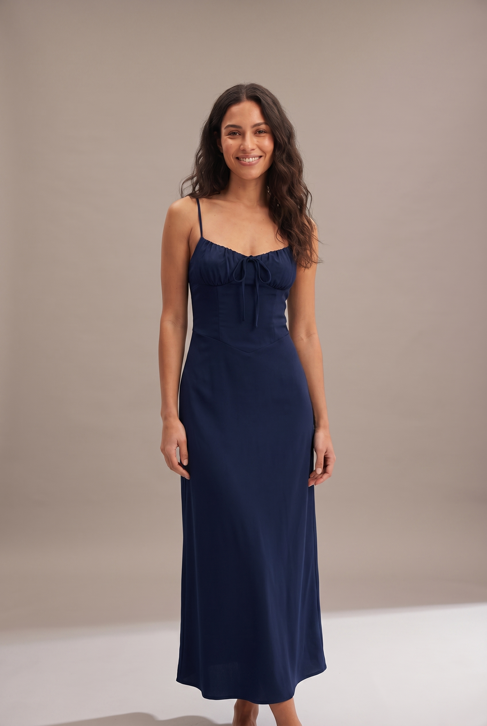 Dorvelli Maxi Dress in Blue – front