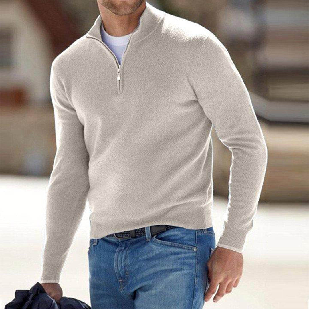 Men’s Zip Neck Jumper