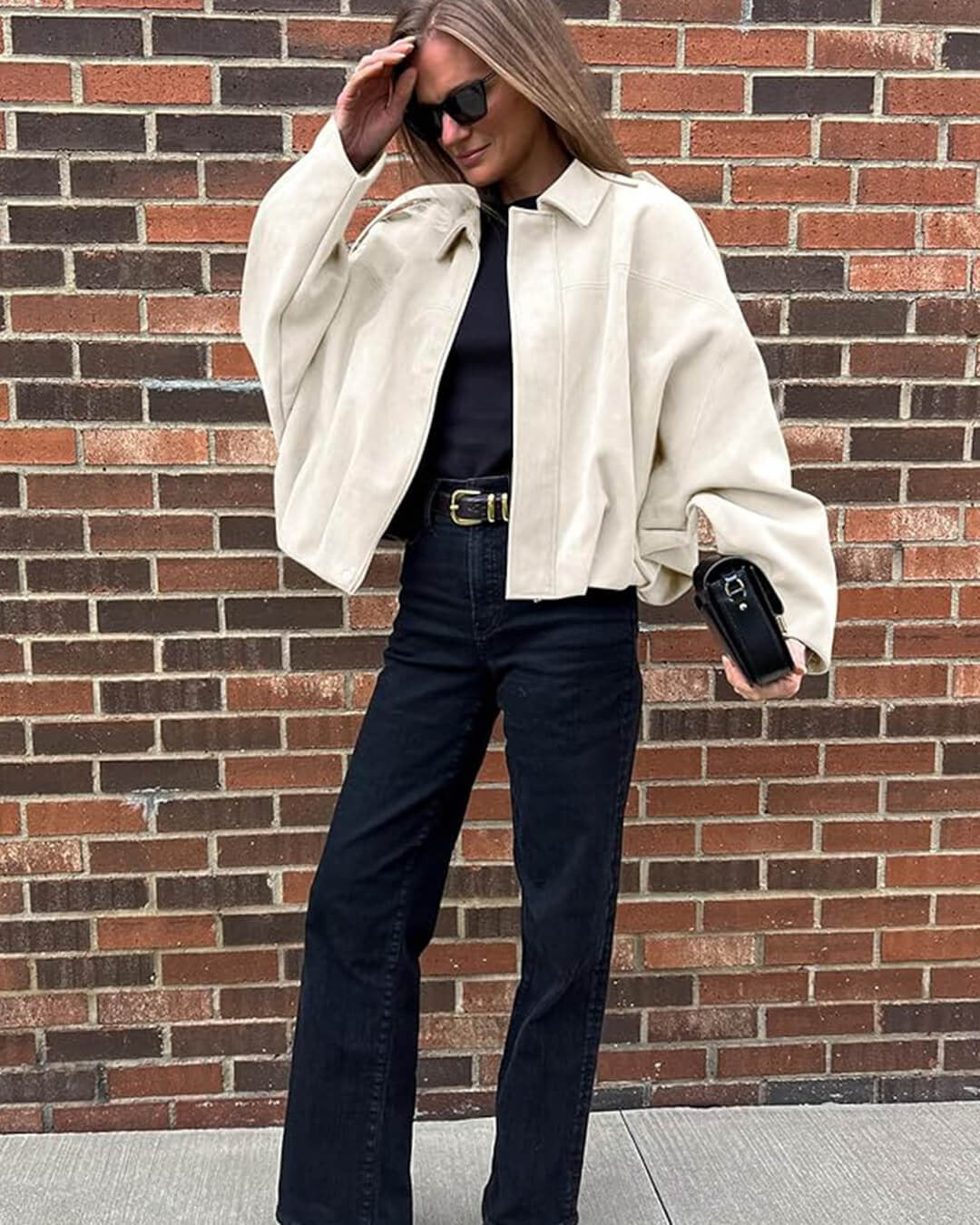 Women's Cropped Bomber Jacket