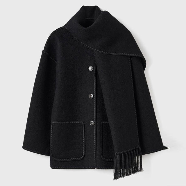 Dorvelli | Women's Wrap Coat – Blanket Style Open Front