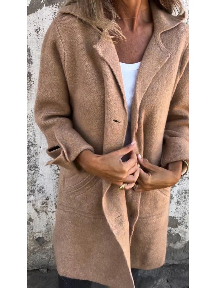 Women's Longline Knit Coat