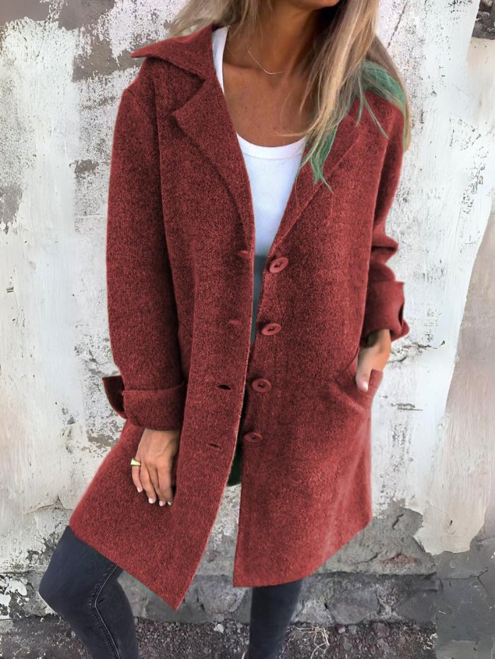 Women's Longline Knit Coat