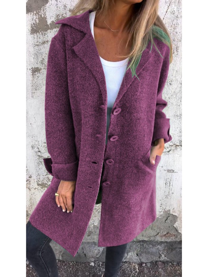 Women's Longline Knit Coat