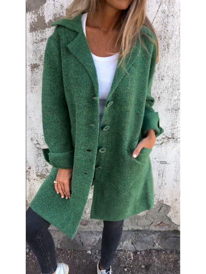Women's Longline Knit Coat