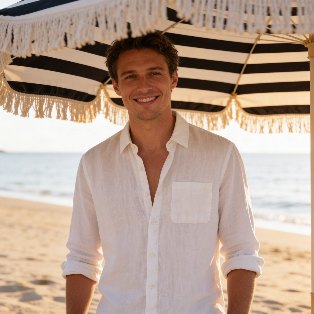 Dorvelli | Men's Shirt – Linen Long Sleeve Casual