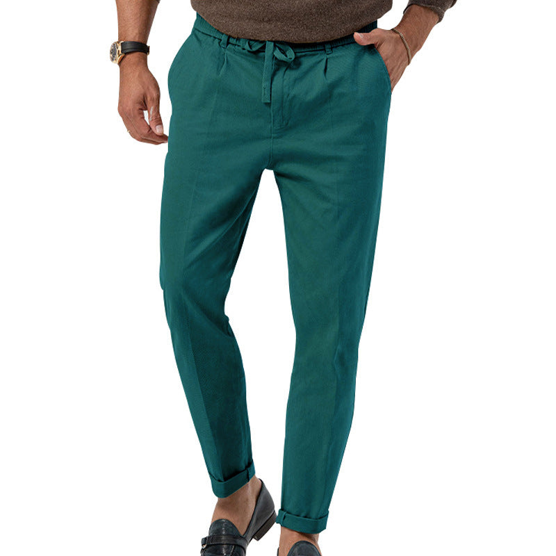 Lucian Slim Fit Drawstring Trousers
