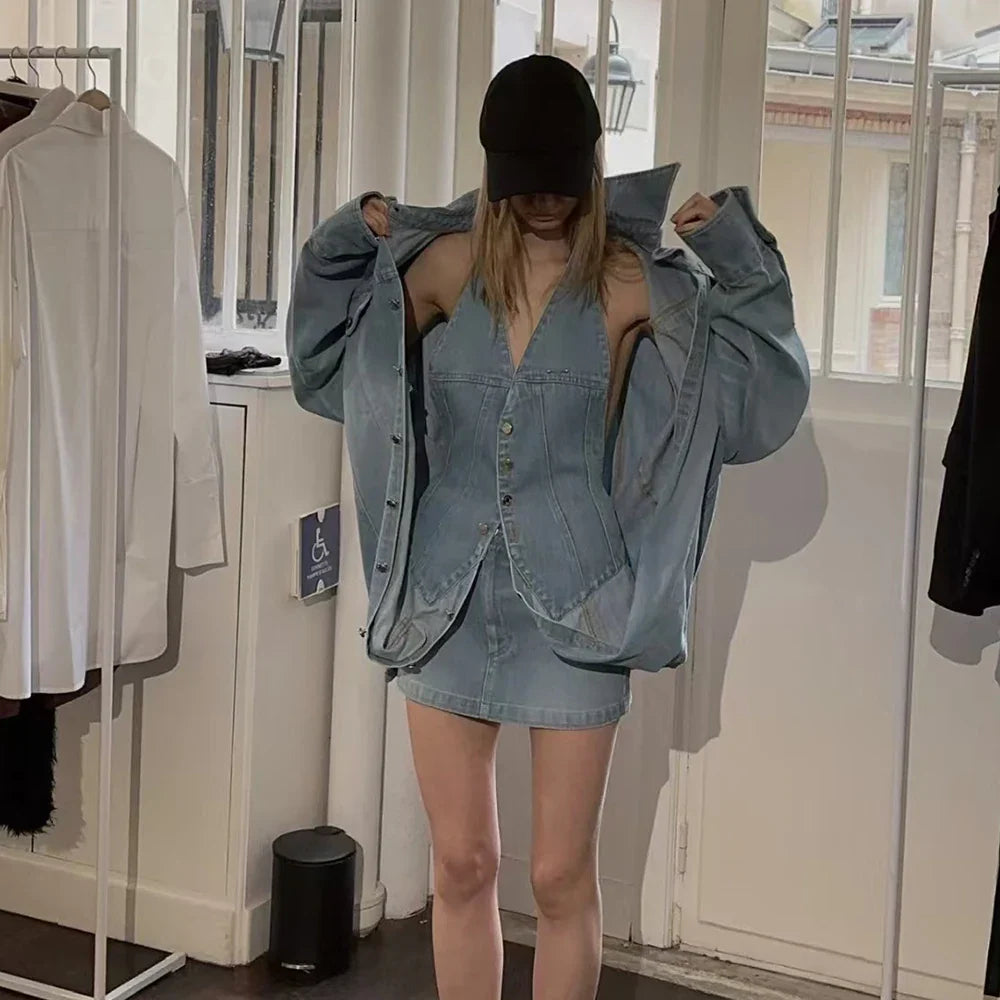 Lydia Patchwork Lapel Coat