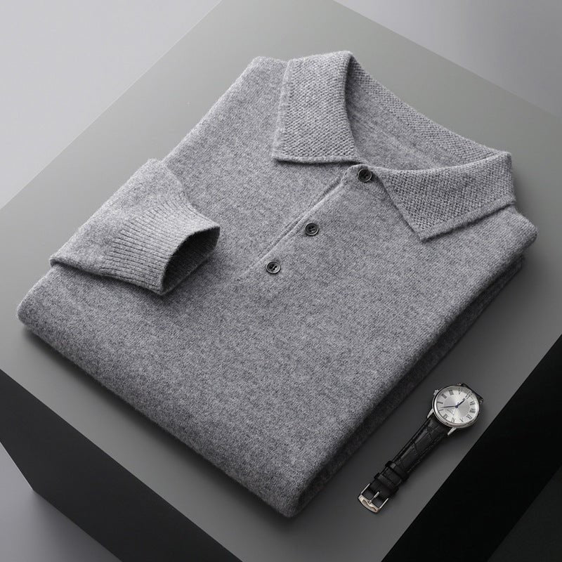Men’s Knit Polo Jumper