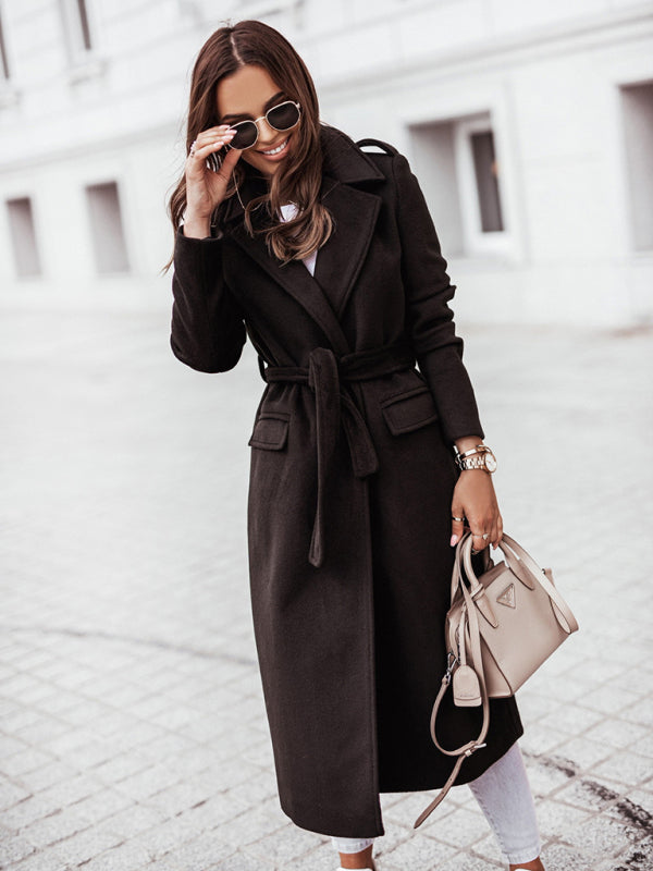 Philippa Belted Wrap Coat