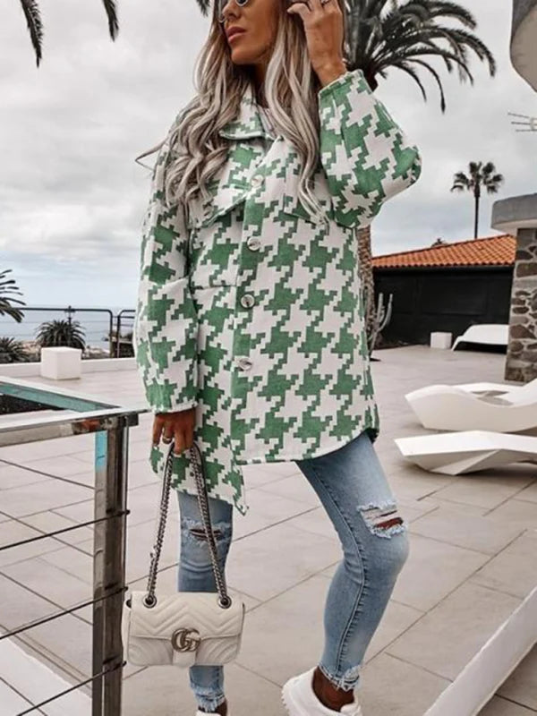 Romilly Houndstooth Collared Jacket