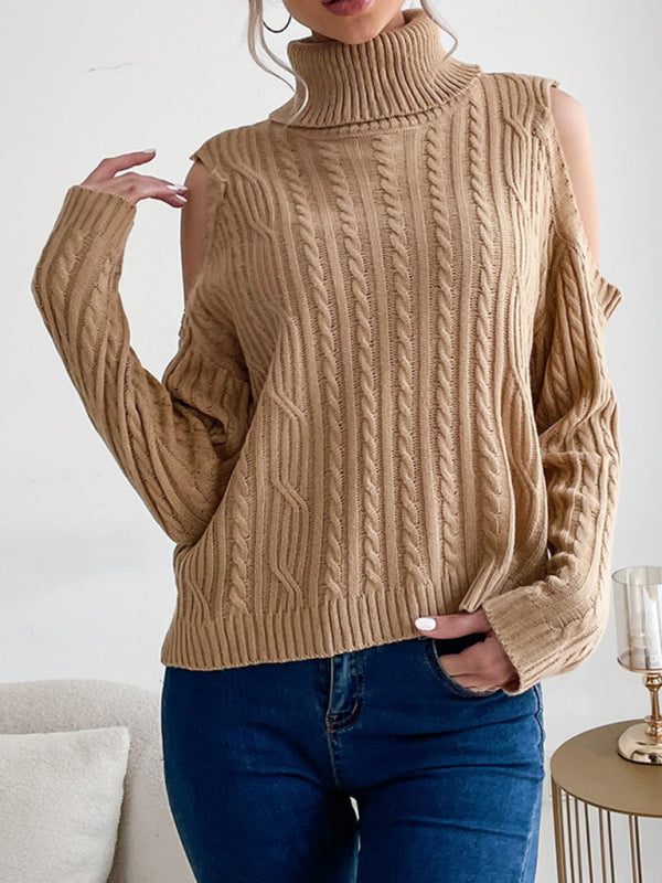 Tamsin Cable Knit Roll Neck Jumper