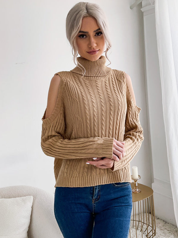 Tamsin Cable Knit Roll Neck Jumper