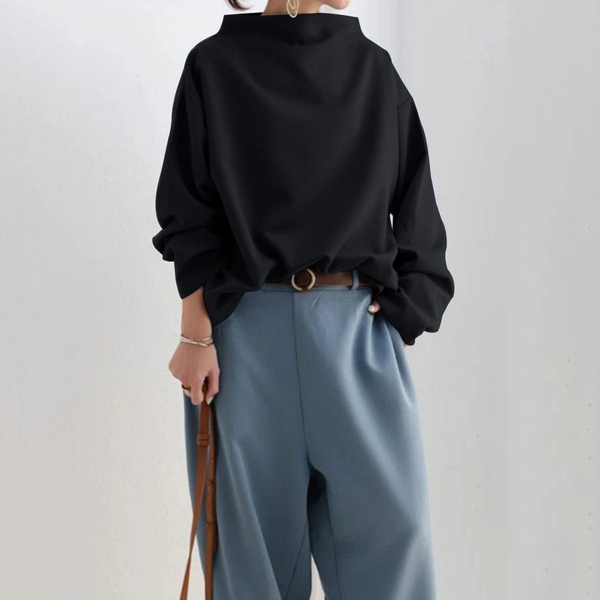 Tilda High Neck Knit Pullover