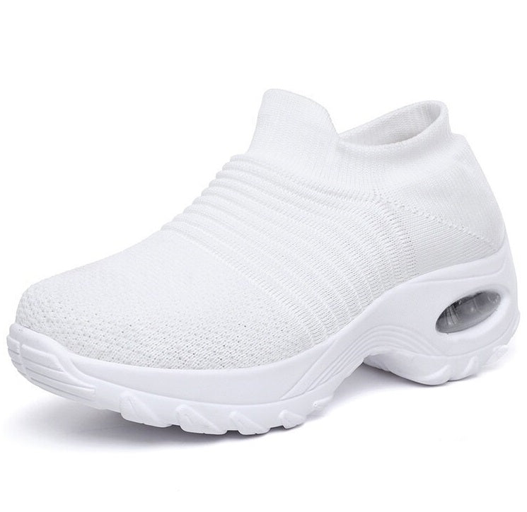 Dorvelli | Women’s Trainers – Slip-On Knit Cushioned Sole