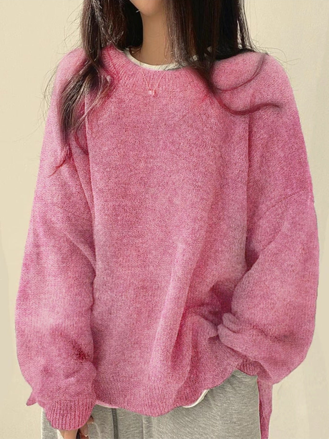 Winona Crew Neck Jumper – Pink