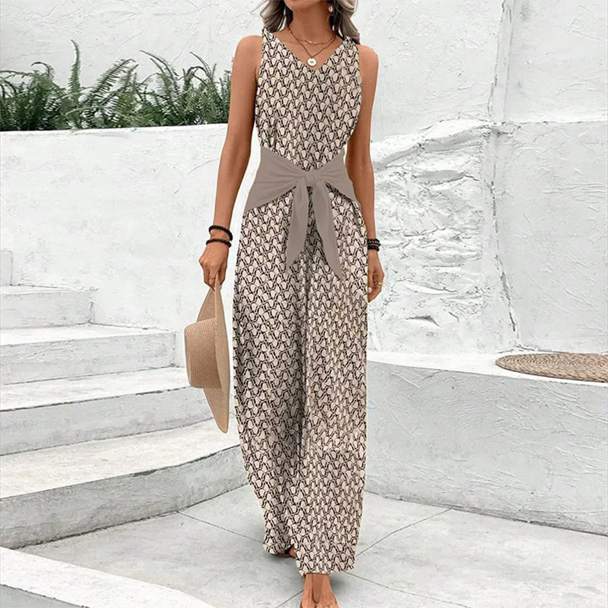 Dorvelli | Women's Jumpsuit – Relaxed Wide Leg - S