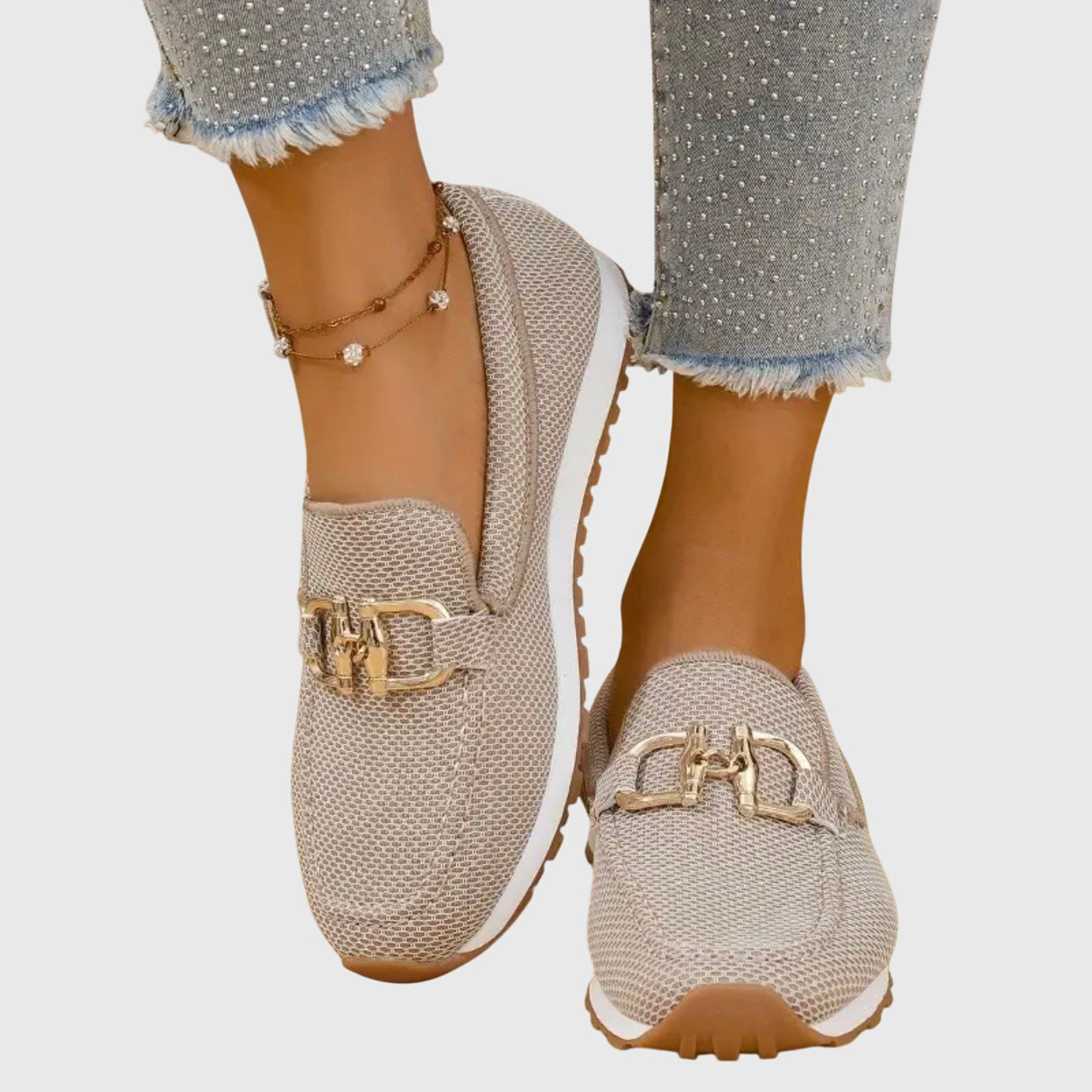 Dorvelli | Women's Loafers – Classic Slip-On - Beige