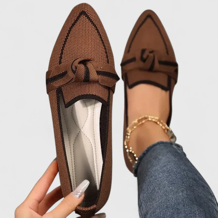 Dorvelli | Women's Loafers – Structured Slip-On - Khaki