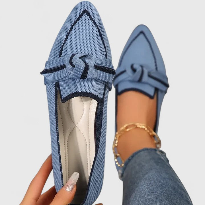 Dorvelli | Women's Loafers – Structured Slip-On - Light Blue