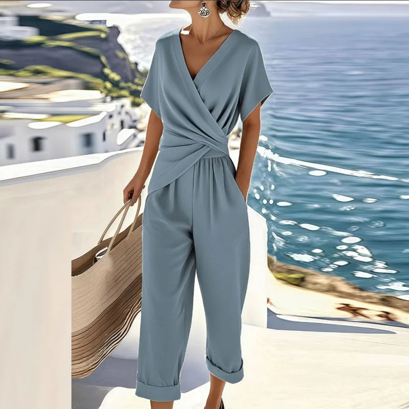 Blue Women's Two-Piece Set – Dorvelli