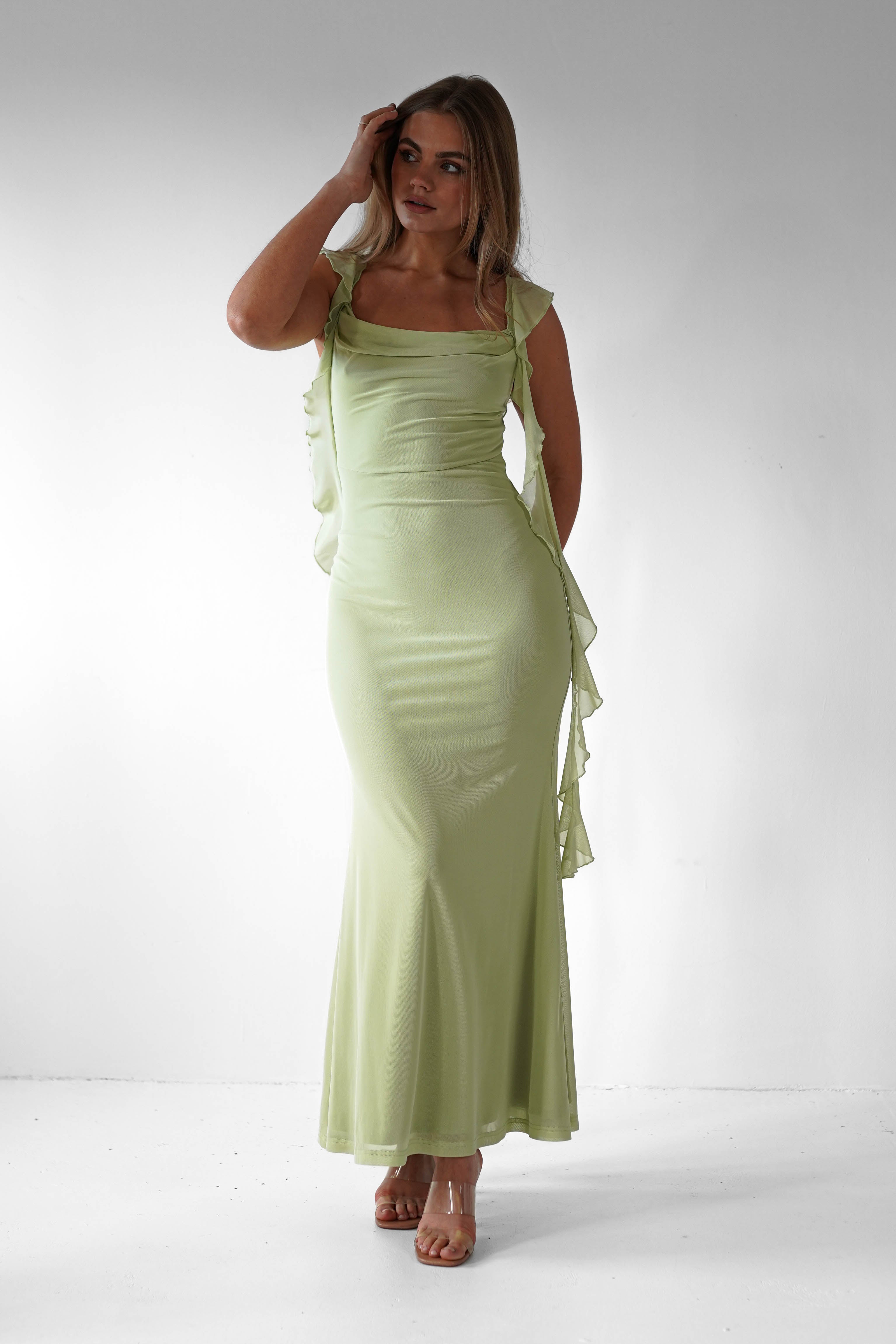 Dorvelli | Women's Midi Dress – Sutton Ruffle