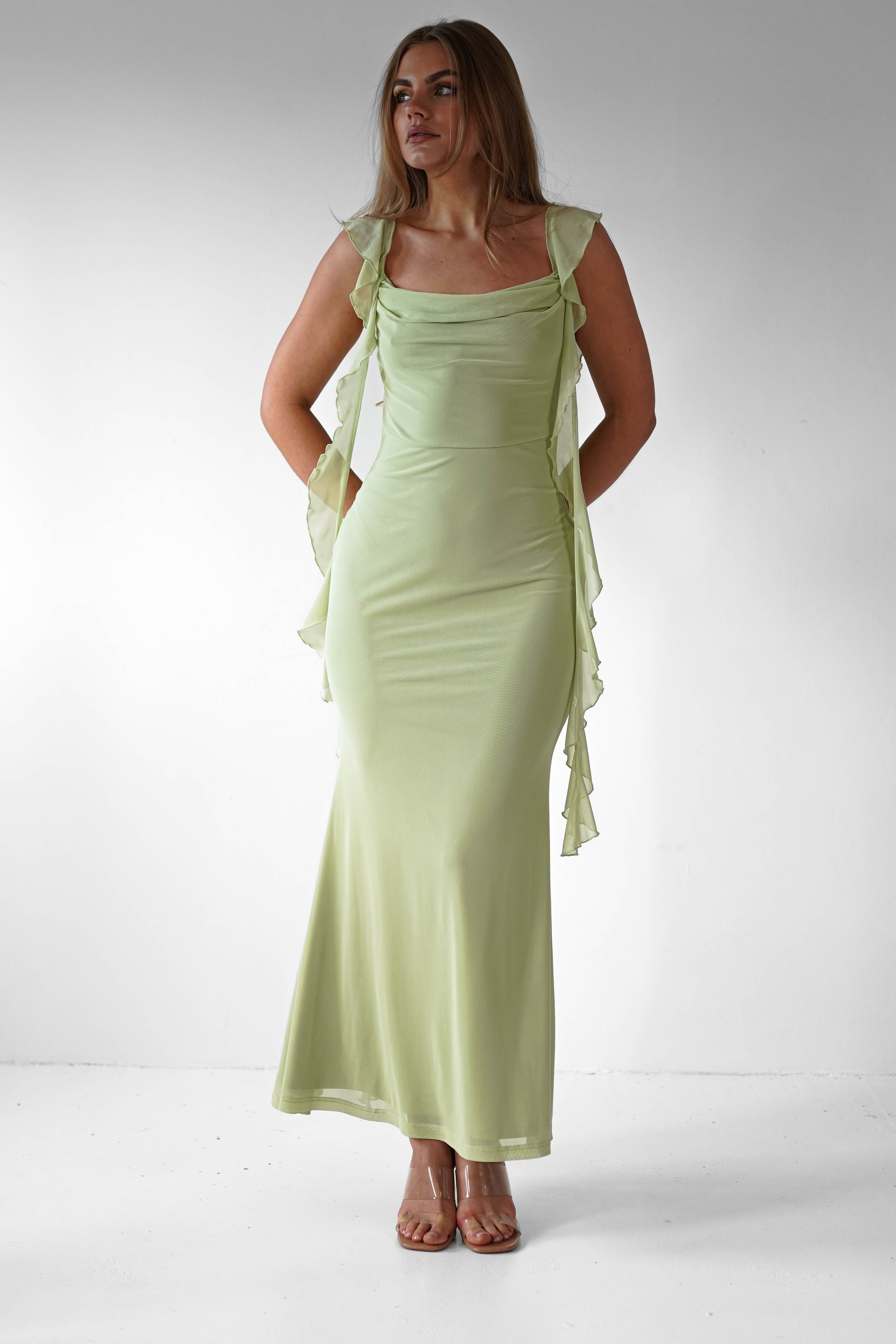 Dorvelli | Women's Midi Dress – Sutton Ruffle