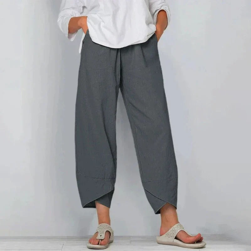 Dorvelli | Women's Trousers – Chic Wide Leg - Grey