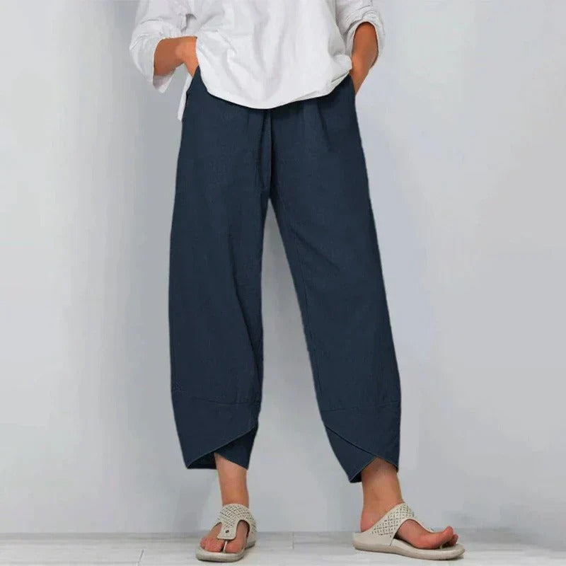 Dorvelli | Women's Trousers – Chic Wide Leg - Navy