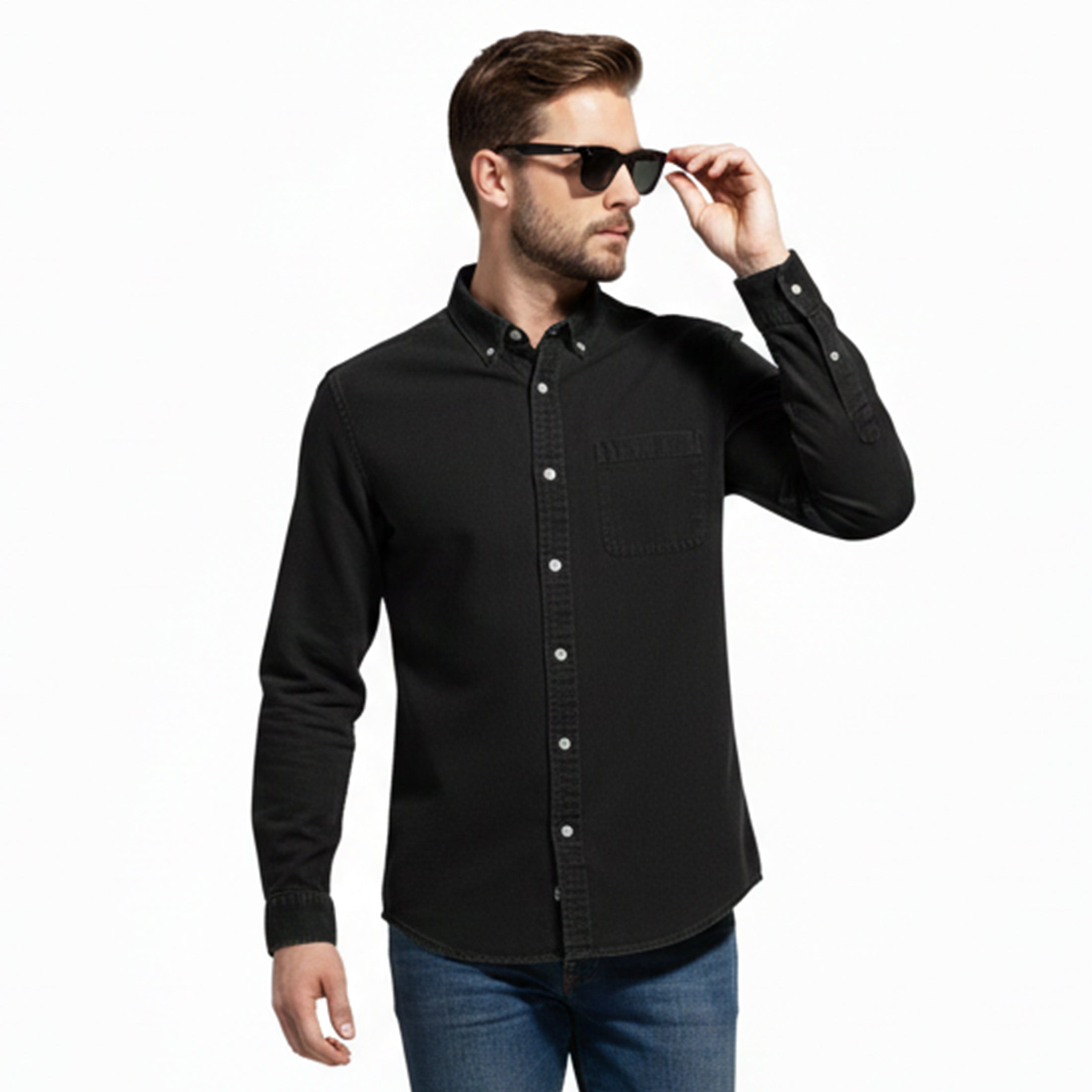 Dorvelli | Men’s Long Sleeve Shirt – Casual Leisure Fit