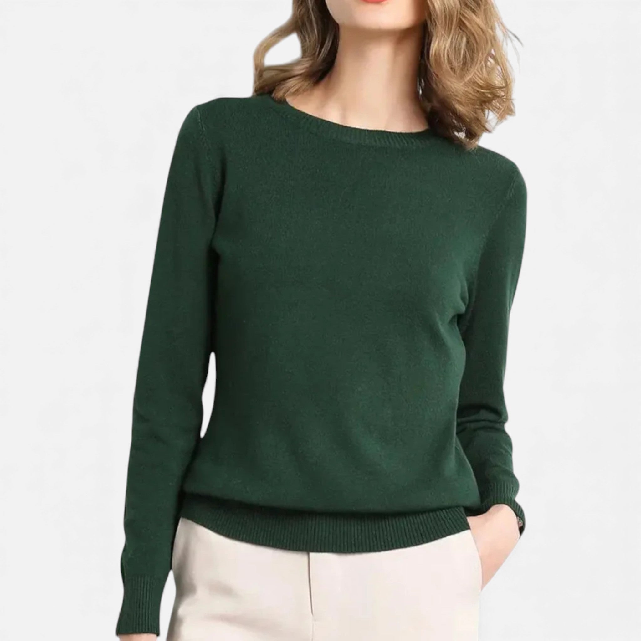 Dorvelli | Women’s Merino Wool Sweater – Timeless O-Neck Elegance