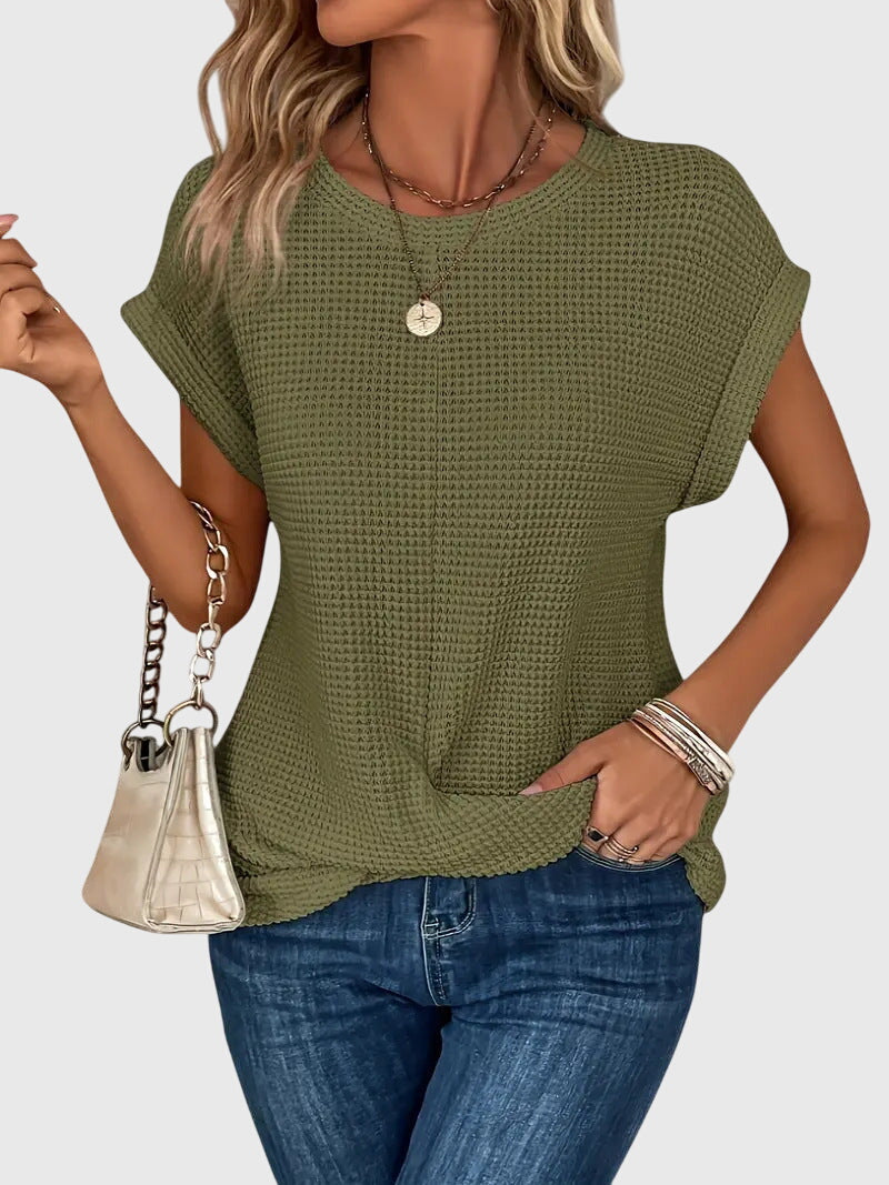 Dorvelli | Women's Blouse – Elegant Crew Neck