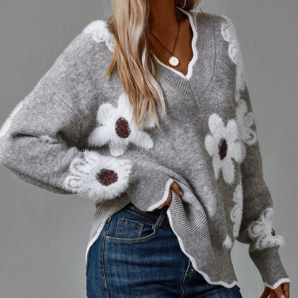 Women's V Neck Jumper