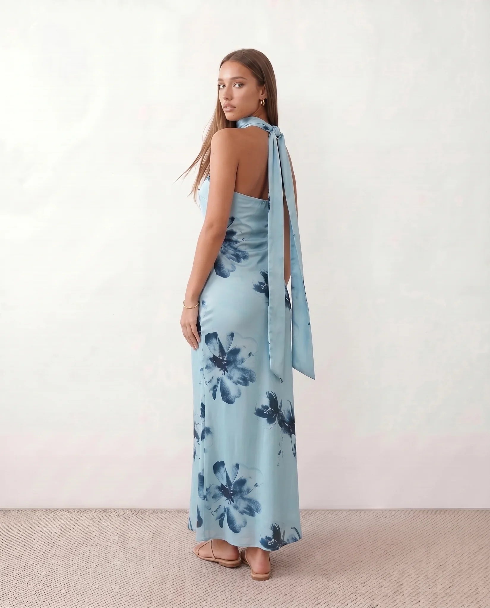 Dorvelli | Women's Maxi Dress – Diana Satin Strapless