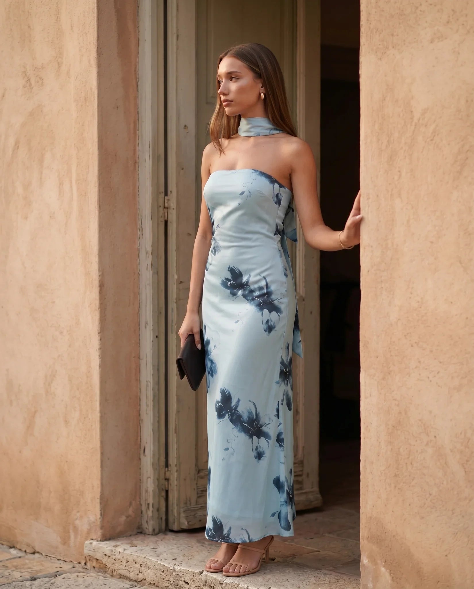 Dorvelli | Women's Maxi Dress – Diana Satin Strapless